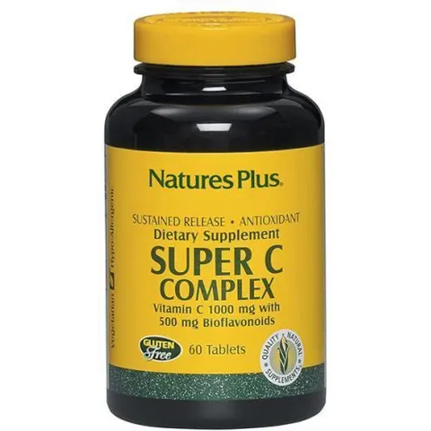 NaturesPlus Super C Complex Bioflavonoids 60 Tablets – image 2