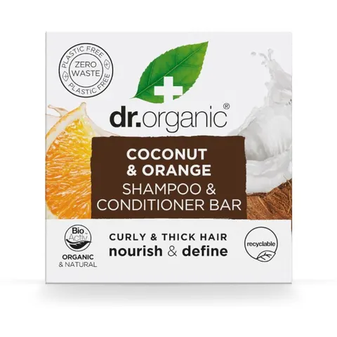 Dr. Organic Coconut and Orange Solid Shampoo and Conditioner 75 gr – image 2