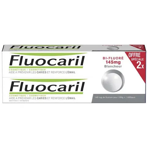 Fluocaril Bi Fluorinated Whitening Toothpaste 2x75 ml – image 2