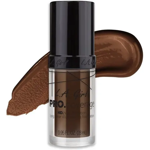 L.A. Girl Pro Coverage Illuminating Foundation Dark Chocolate – image 2