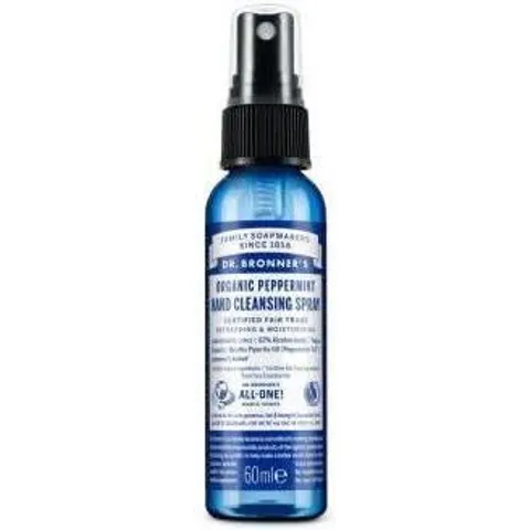 Dr. Bronner's Mint Hand Sanitizing Spray 60 ml – image 2
