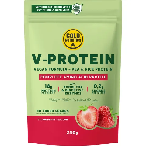 GoldNutrition V-Protein 240 gr Raspberry – image 2