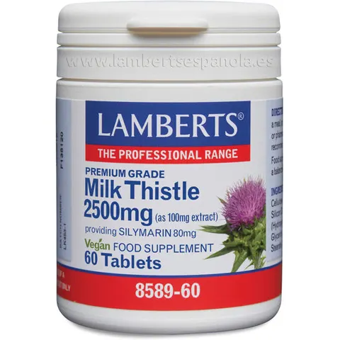Lamberts Milk Thistle 2500mg 60 tabs – image 2