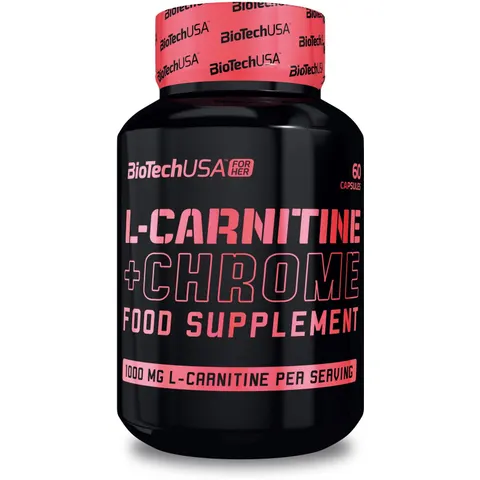 BiotechUSA L-Carnitine + Chrome 60 Capsules – image 2