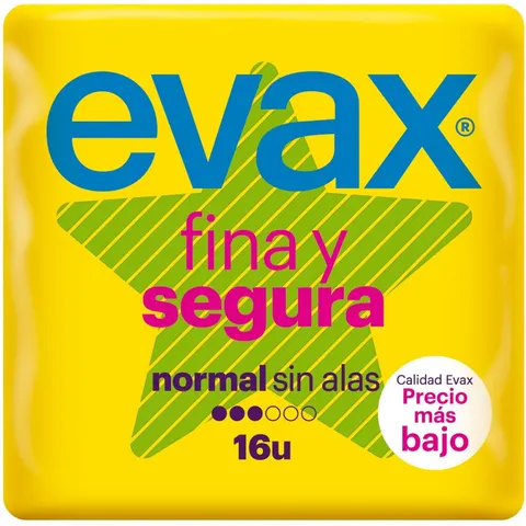 Evax Thin and Safe Pads without Wings 16 Units – image 2