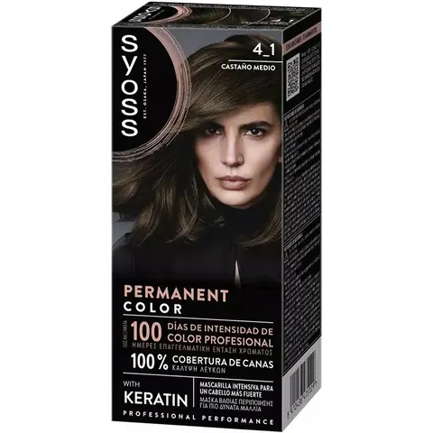 Syoss Permanent Color 1 Unit 4.1-Medium Chestnut – image 2