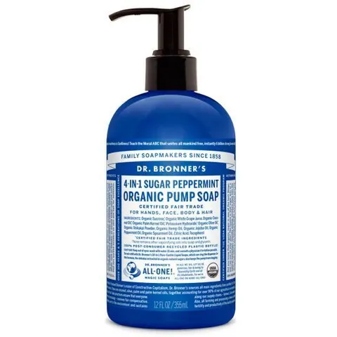 Dr. Bronner's Peppermint Sugar Soap 355 ml 355 ml – image 2