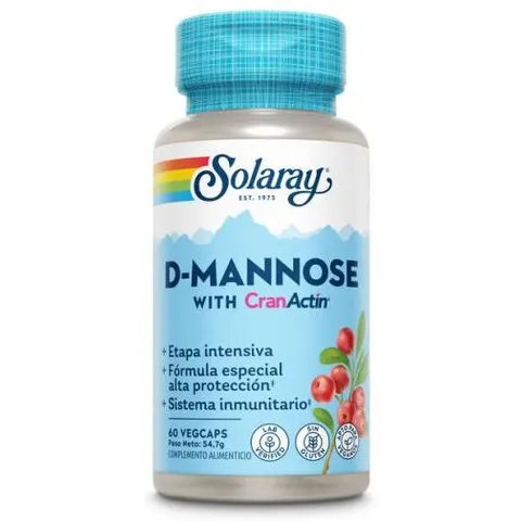 Solaray D-Mannose Cranactin 60 Capsules – image 2