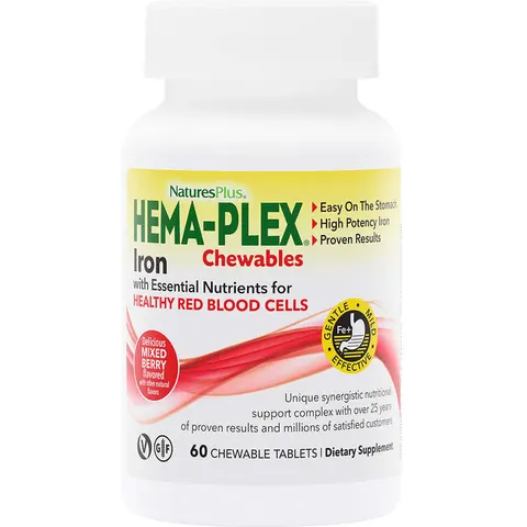 NaturesPlus Hema-Plex 60 Chewable Tablets – image 2