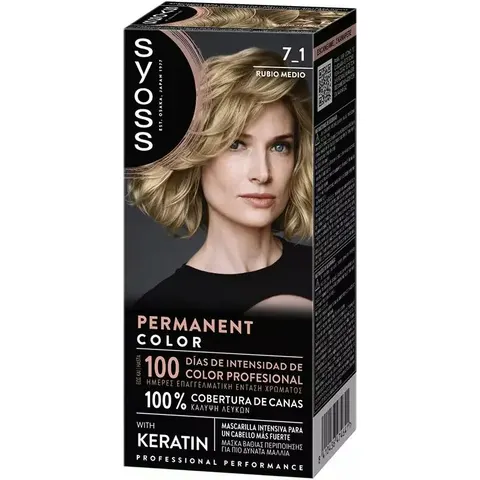 Syoss Permanent Color 1 Unit 7.1-Medium Blonde – image 2