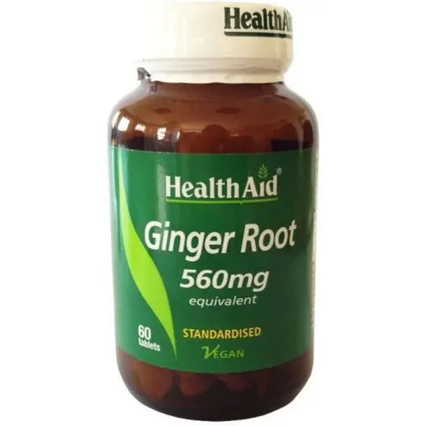 HealthAid Ginger Root 560 mg Ginger Root 60 Tablets – image 2