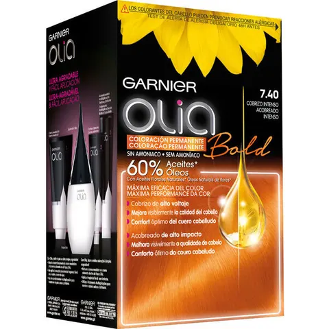 Garnier Olia Bold Permanent Color 7.40 Intense Copper – image 2