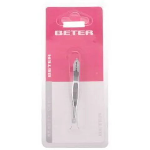 Beter Chromeplated straight-tip tweezers – image 2