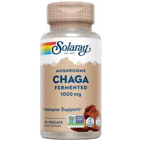 Solaray Fermented Chaga 60 Capsules – image 2