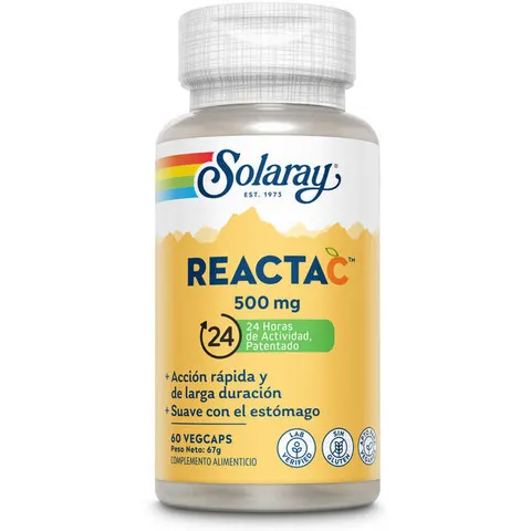 Solaray Reacta C Ester C 500 Mg 60 Vegetable Capsules – image 2