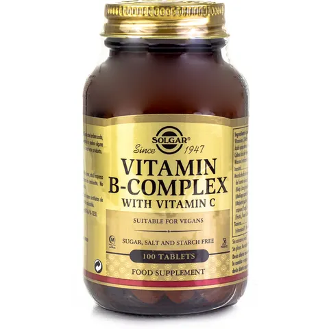 Solgar Vitamin B Complex with vitamin C 100 Units – image 3
