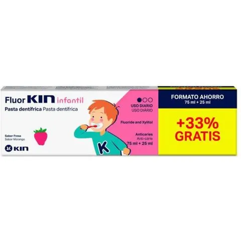 Toothpaste Kin Fluorkin Strawberry 25 ml – image 2