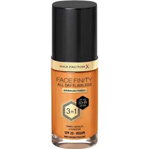 Max Factor Facefinity 3 in 1 Primer Concealer & Foundation W89 Warm – image 2