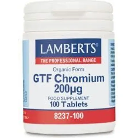 Lamberts GTF Chromium 200ug, 100 tablets – image 2