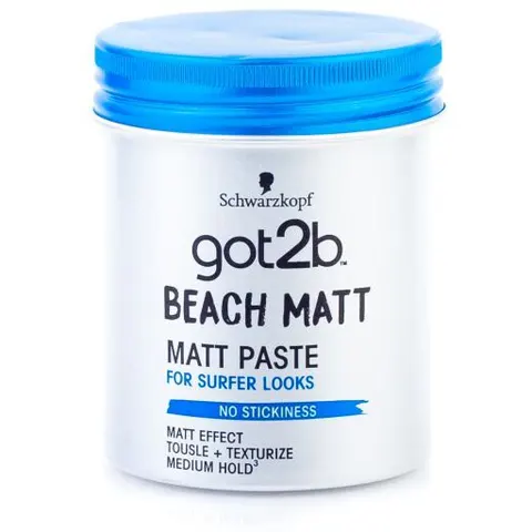 Texturizing paste - Schwarzkopf - Got2b Beach Boy - 100 ml - Surfer effect - Matte finish – image 2