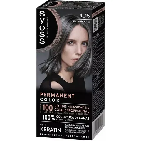 Syoss Permanent Color 1 Unit 4.15-Anthracite Grey – image 2