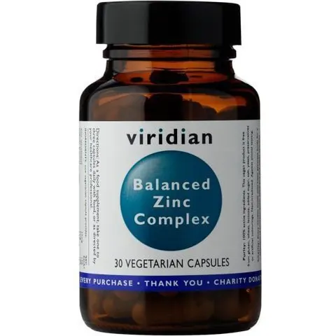 Viridian Balanced Zinc Complex 30 Vegetable Capsules – image 2