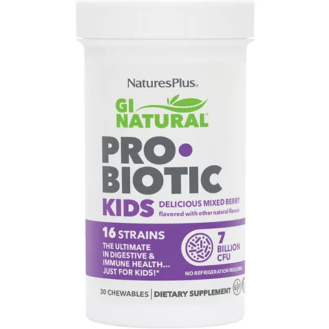 NaturesPlus GI Natural Probiotic Children 30 Chewable Tablets – image 2