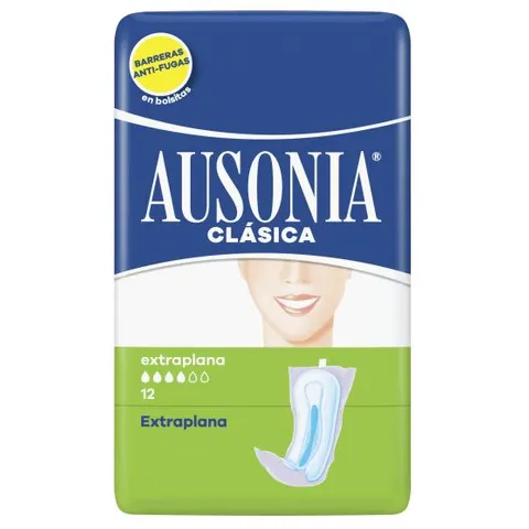 Ausonia Extra Flat Normal Compresses 12 Units – image 2