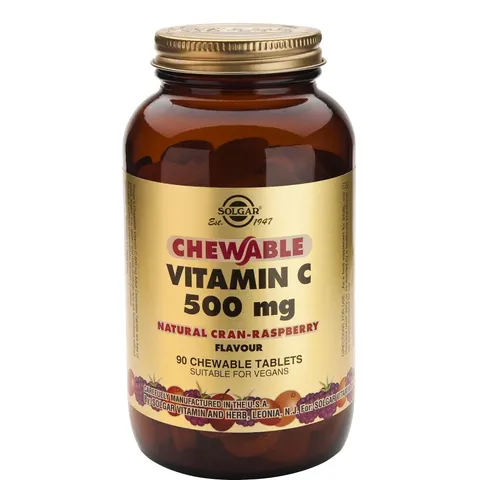 Solgar Vitamin C 500mg 90 chewable tablets Raspberry – image 2