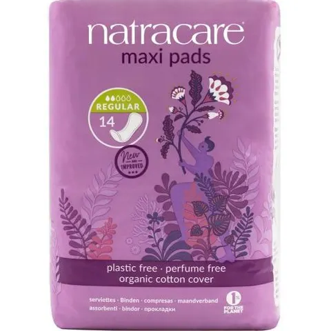 Maxi Pads Regular x14 pads (Natracare) – image 2