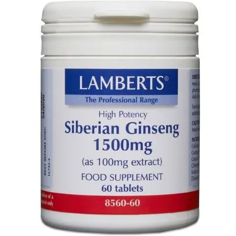 Lamberts Siberian Ginseng 1500mg, 60 tablets – image 2