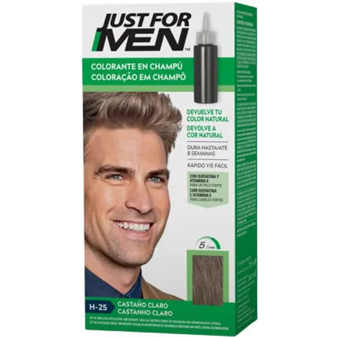 Shampoo Dye Just for Men Light Brown (30 ml) – image 2