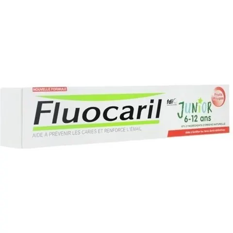 Fluocaril Junior Toothpaste Red Fruit Flavor 75 ml – image 2