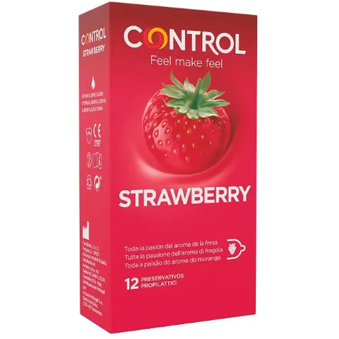 Control Strawberry Condom 12 Units – image 2
