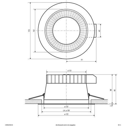 EVN LED-Deckeneuchte CCT Switch ML DSR54180125) – Bild 3