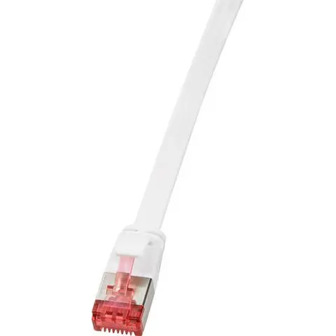 LogiLink U/FTP Flach-Patchkabel, Kat. 6A, 3,0 m, weiß – Bild 2