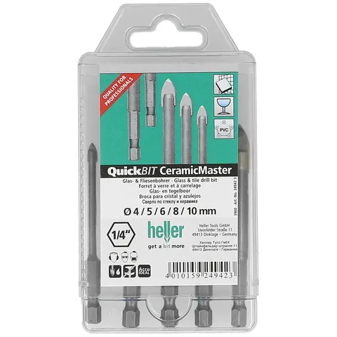 Heller Glas- & Fliesenbohrer QuickBit CeramicMaster Ø 4/5/6/8/10 mm – Bild 2