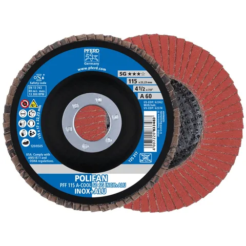 Pferd Fächerschleifscheibe A-COOL SG gerade 115mm K60 (67656115) – Bild 2
