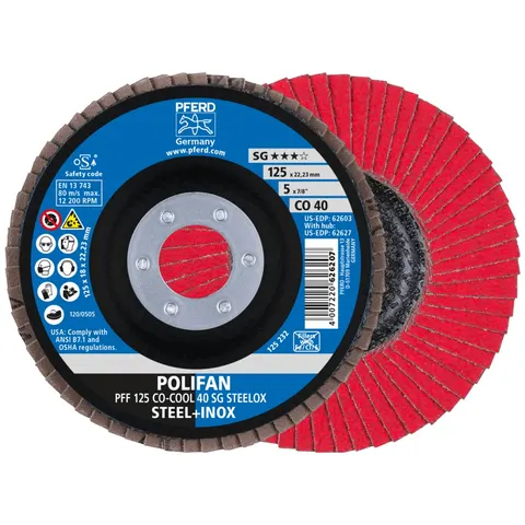 Pferd Fächerschleifscheibe SGP-COOL gerade 125mm CO40 (67660425) – Bild 2