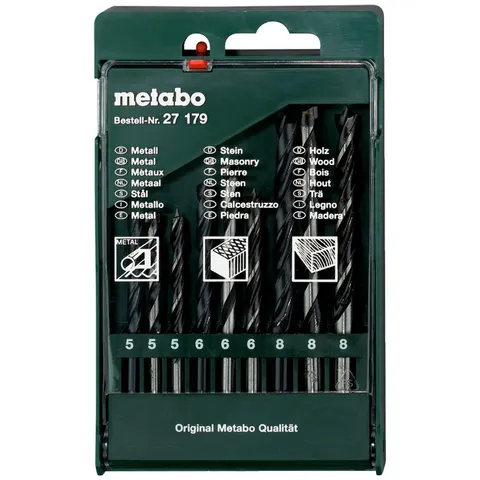 Metabo Bohrersortiment-Kassette, 9-tlg. – Bild 2