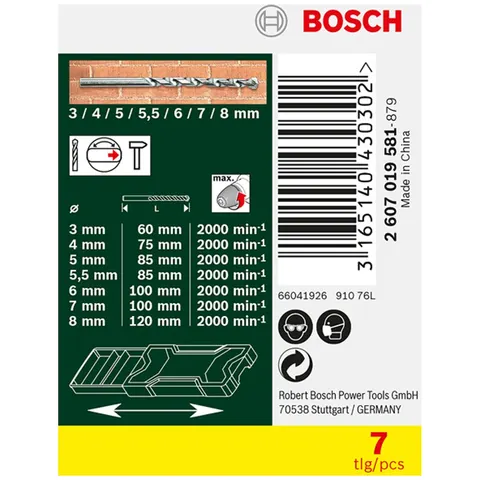 Bosch Mini-X-Line Steinbohrer-Set, 7-teilig – Bild 2