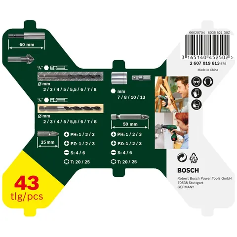 Bosch Sechskantbohrer X-Line-Set, 43 teilig – Bild 3