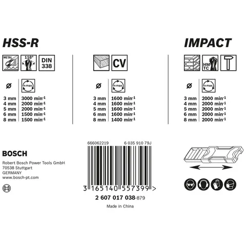 Bosch 15tlg. Gemischtes Bohrer-Set – Bild 4