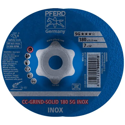 Pferd Schleifscheibe CC-Grind Solid INOX 180mm (64186180) – Bild 2