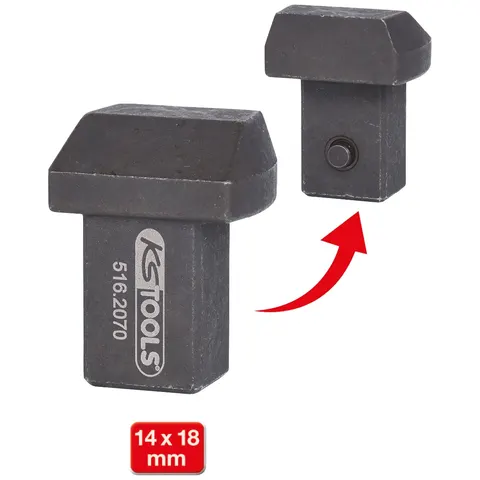 KS Tools 14x18 mm Einsteck-Anschweißstück – Bild 2
