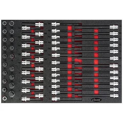 Vigor V4727 Schraubendrehereinsatz-Set V4727 – Bild 2
