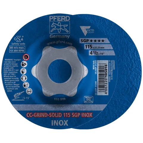 Pferd Schleifscheibe CC-Grind Solid SGP INOX 115mm (64189115) – Bild 3
