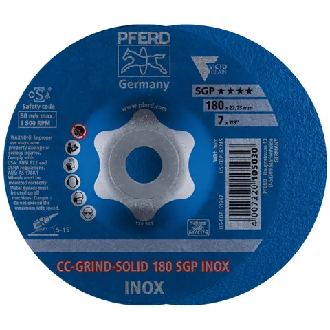 Pferd Schleifscheibe CC-Grind Solid SGP INOX 180mm (64189180) – Bild 3