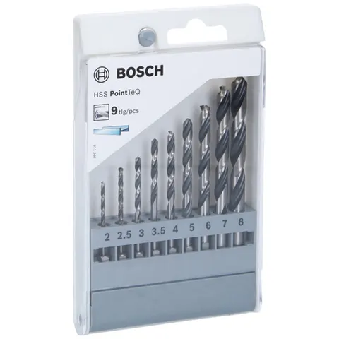 BOSCH Metallbohrer-Set HSS PointTeQ 9-teilig – Bild 2