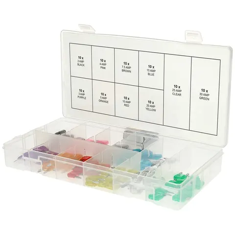 KS Tools Sortiment Mini-Sicherungen,2-30A, 100-tlg – Bild 2